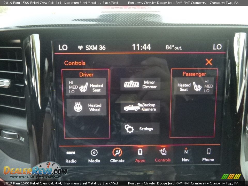 2019 Ram 1500 Rebel Crew Cab 4x4 Maximum Steel Metallic / Black/Red Photo #20