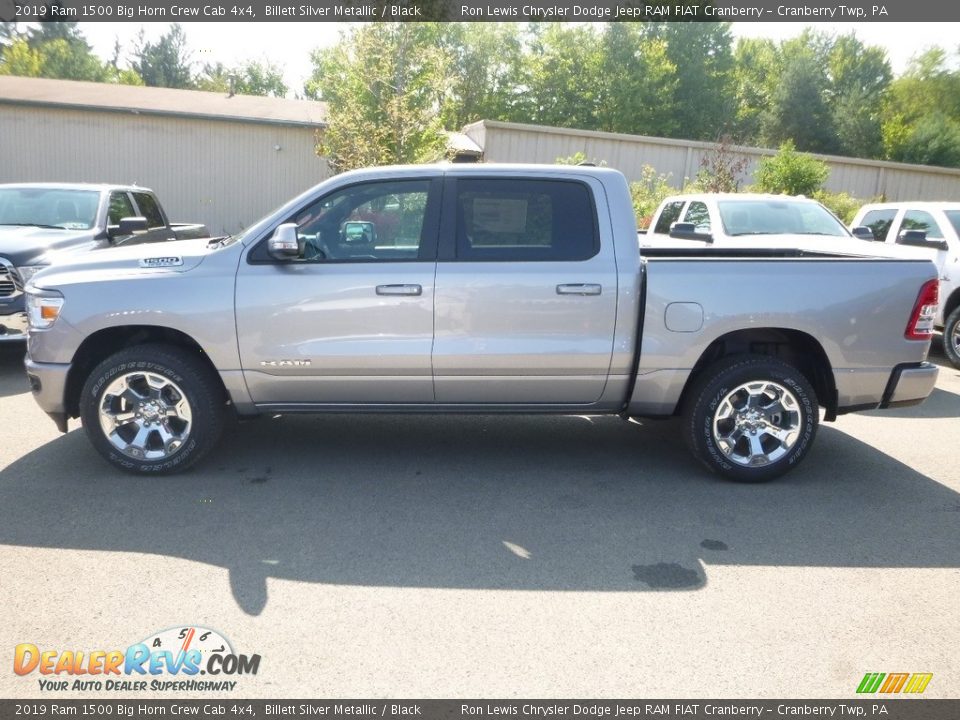 2019 Ram 1500 Big Horn Crew Cab 4x4 Billett Silver Metallic / Black Photo #2