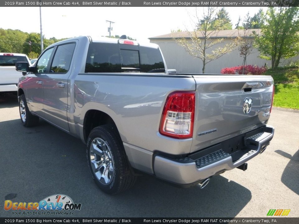 2019 Ram 1500 Big Horn Crew Cab 4x4 Billett Silver Metallic / Black Photo #3