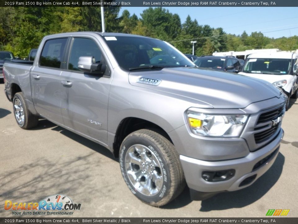 2019 Ram 1500 Big Horn Crew Cab 4x4 Billett Silver Metallic / Black Photo #8