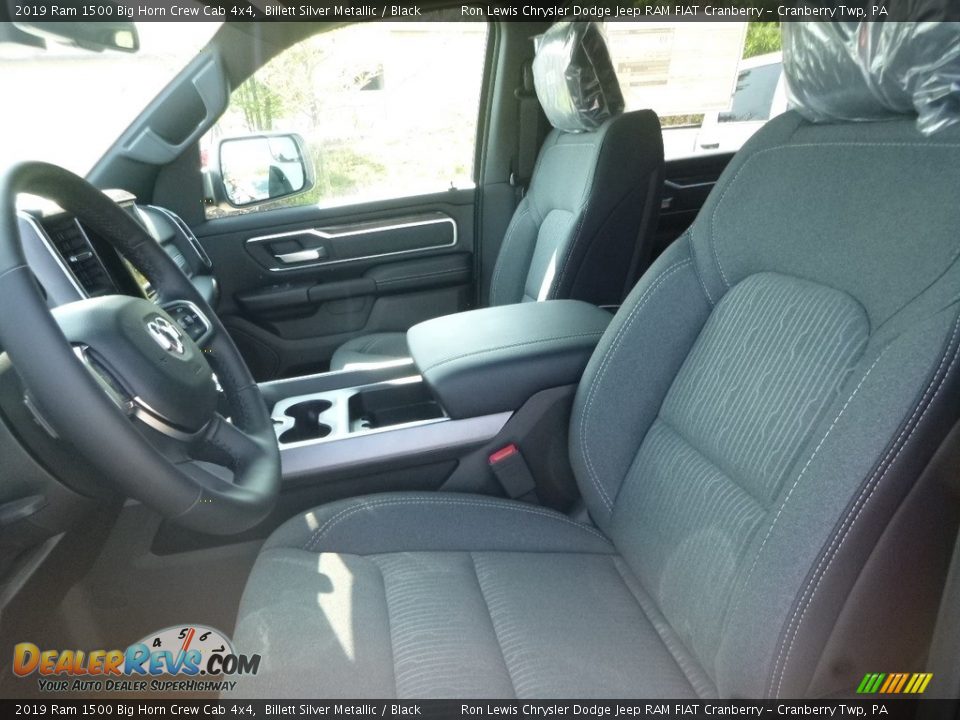 2019 Ram 1500 Big Horn Crew Cab 4x4 Billett Silver Metallic / Black Photo #14