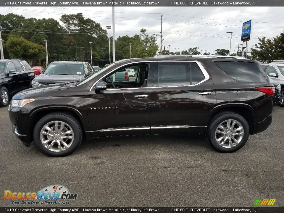 2019 Chevrolet Traverse High Country AWD Havana Brown Metallic / Jet Black/Loft Brown Photo #3