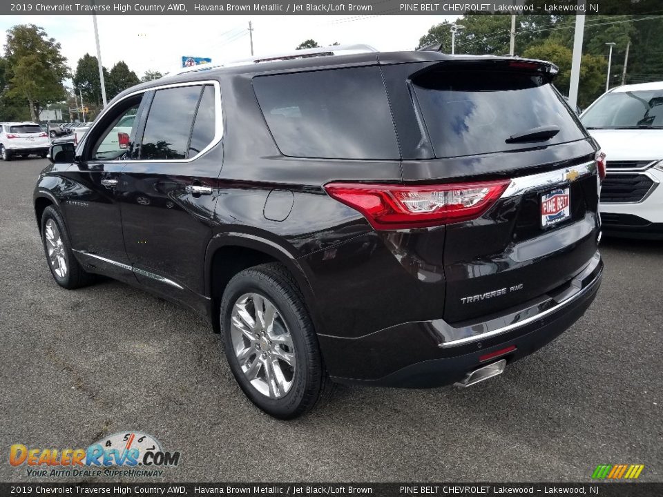 2019 Chevrolet Traverse High Country AWD Havana Brown Metallic / Jet Black/Loft Brown Photo #4