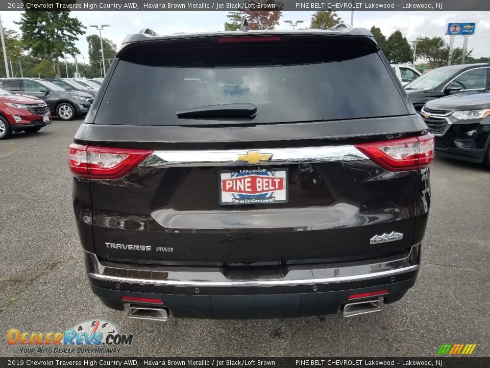 2019 Chevrolet Traverse High Country AWD Havana Brown Metallic / Jet Black/Loft Brown Photo #5