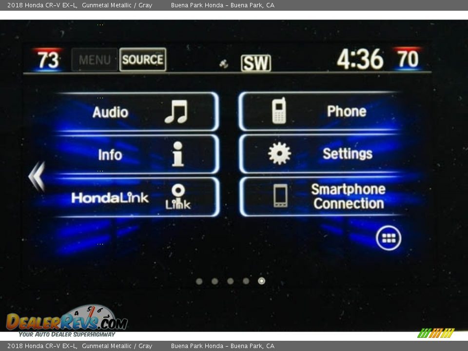 2018 Honda CR-V EX-L Gunmetal Metallic / Gray Photo #29