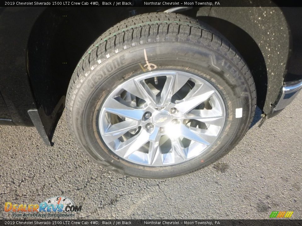 2019 Chevrolet Silverado 1500 LTZ Crew Cab 4WD Black / Jet Black Photo #3