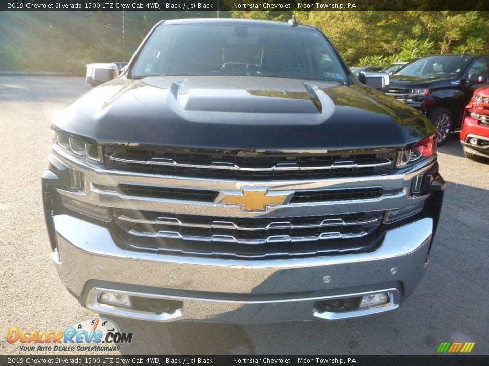 2019 Chevrolet Silverado 1500 LTZ Crew Cab 4WD Black / Jet Black Photo #8