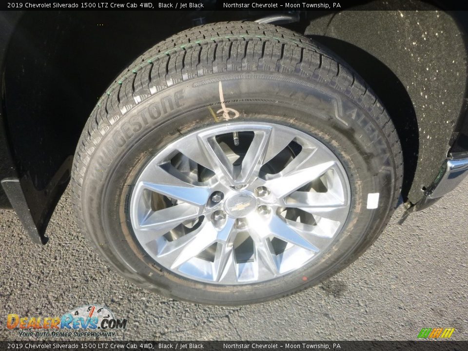 2019 Chevrolet Silverado 1500 LTZ Crew Cab 4WD Black / Jet Black Photo #9