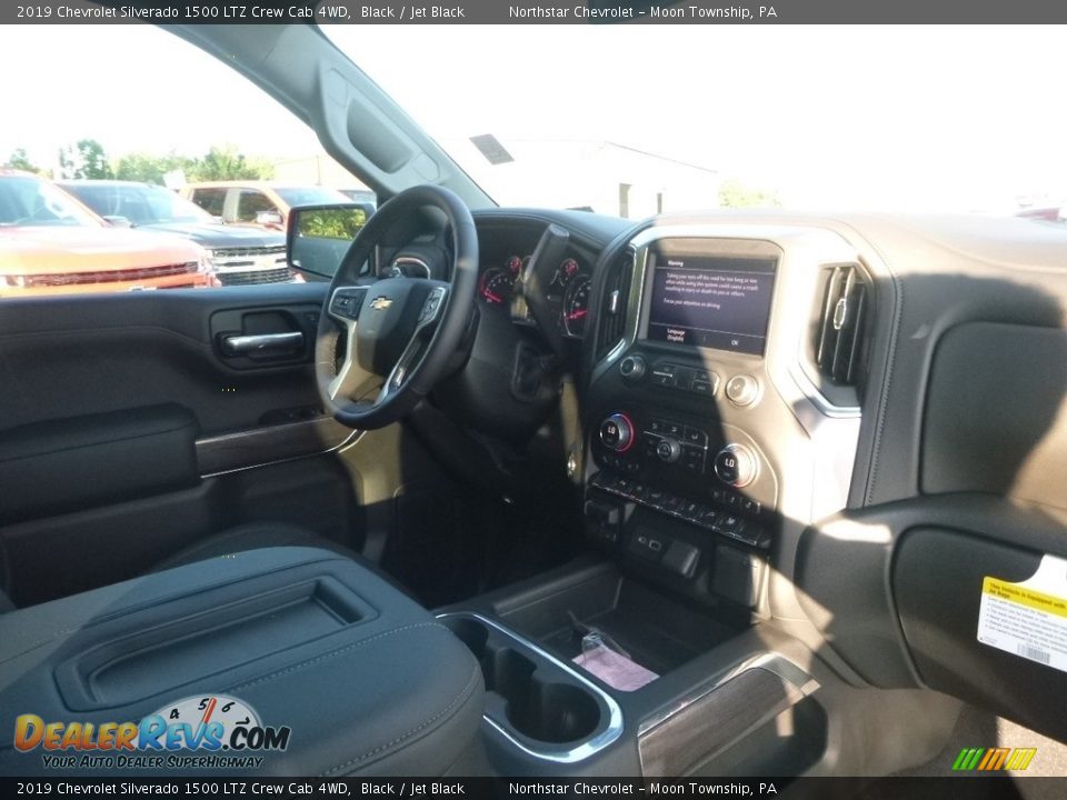 2019 Chevrolet Silverado 1500 LTZ Crew Cab 4WD Black / Jet Black Photo #11