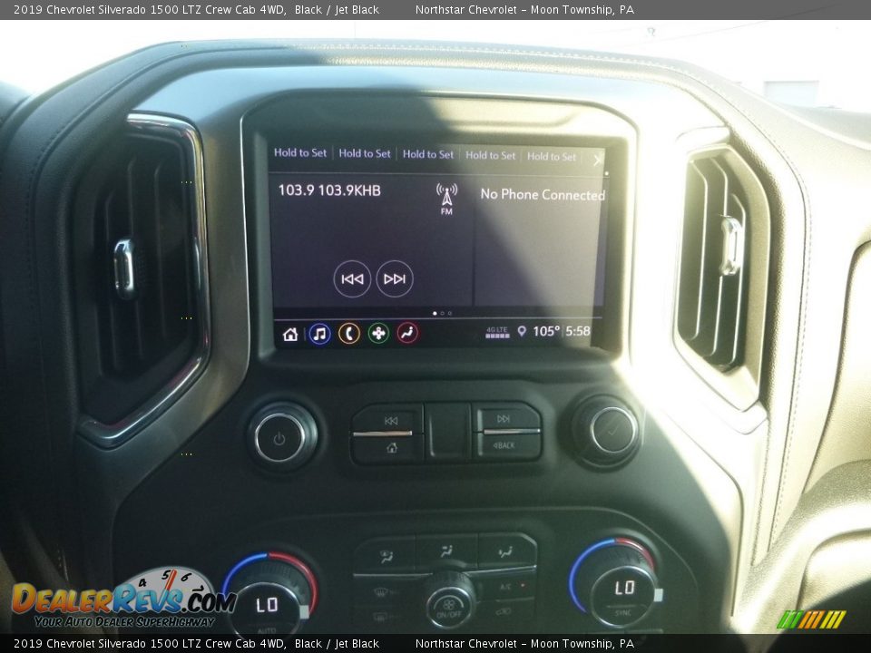 2019 Chevrolet Silverado 1500 LTZ Crew Cab 4WD Black / Jet Black Photo #18