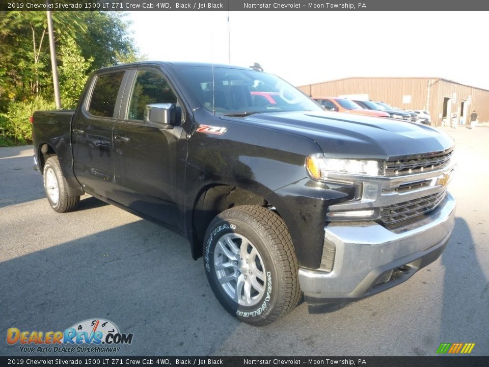 2019 Chevrolet Silverado 1500 LT Z71 Crew Cab 4WD Black / Jet Black Photo #6