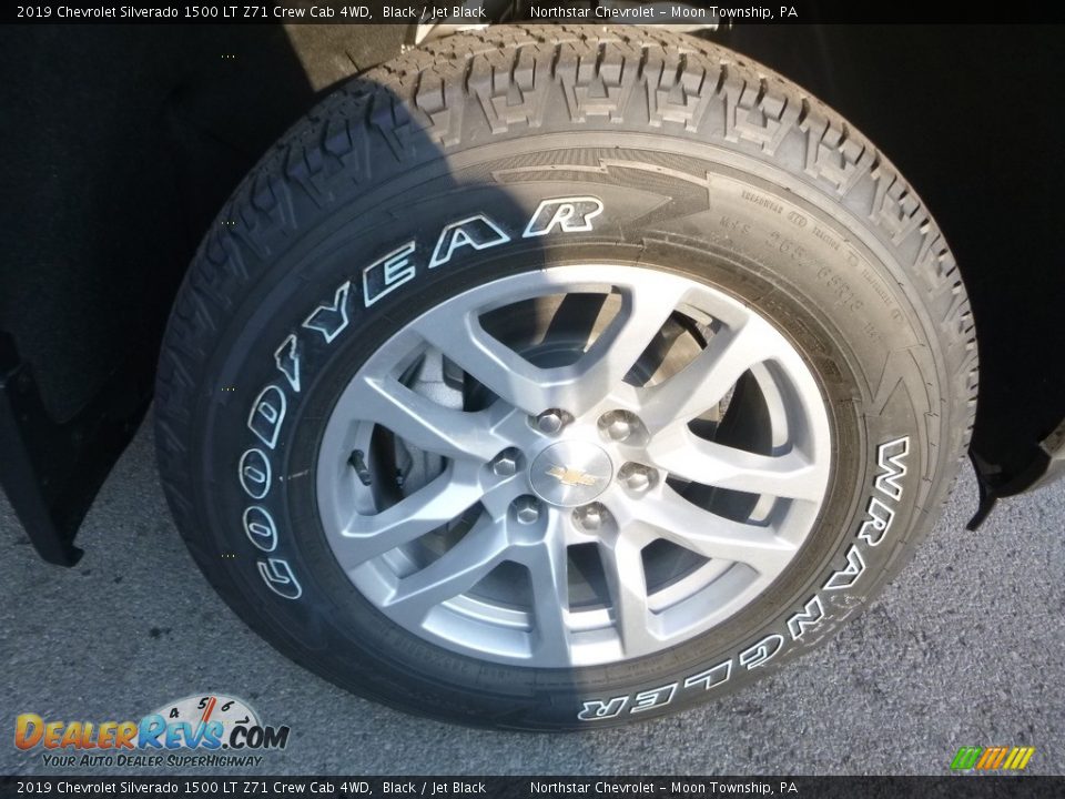 2019 Chevrolet Silverado 1500 LT Z71 Crew Cab 4WD Black / Jet Black Photo #8