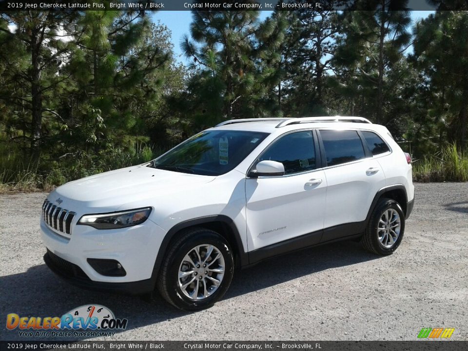 2019 Jeep Cherokee Latitude Plus Bright White / Black Photo #1