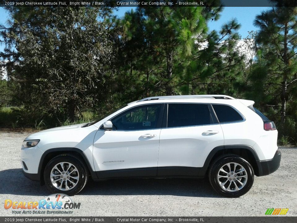 2019 Jeep Cherokee Latitude Plus Bright White / Black Photo #2