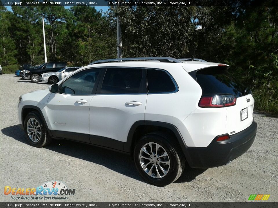 2019 Jeep Cherokee Latitude Plus Bright White / Black Photo #3