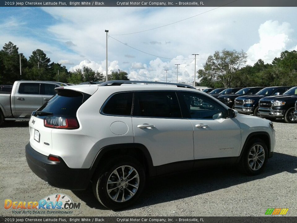 2019 Jeep Cherokee Latitude Plus Bright White / Black Photo #5
