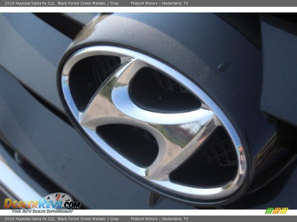 2010 Hyundai Santa Fe GLS Black Forest Green Metallic / Gray Photo #4