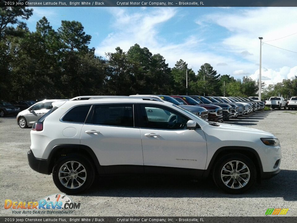 2019 Jeep Cherokee Latitude Plus Bright White / Black Photo #6