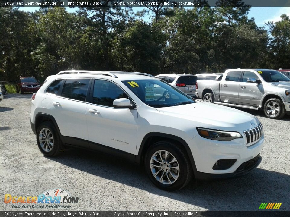 2019 Jeep Cherokee Latitude Plus Bright White / Black Photo #7