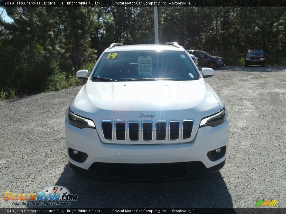 2019 Jeep Cherokee Latitude Plus Bright White / Black Photo #8