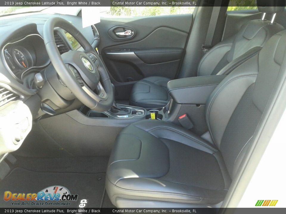 2019 Jeep Cherokee Latitude Plus Bright White / Black Photo #9
