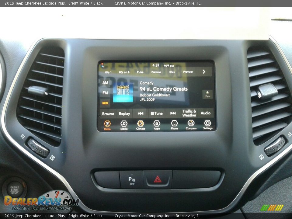 2019 Jeep Cherokee Latitude Plus Bright White / Black Photo #15