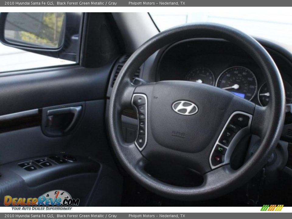 2010 Hyundai Santa Fe GLS Black Forest Green Metallic / Gray Photo #26