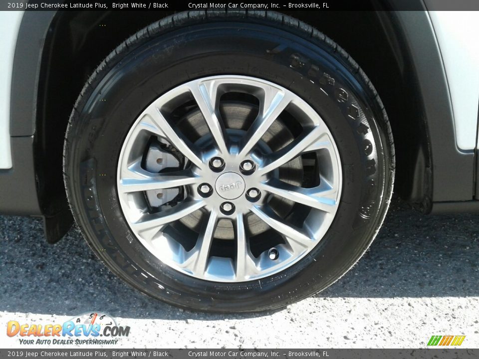 2019 Jeep Cherokee Latitude Plus Bright White / Black Photo #20