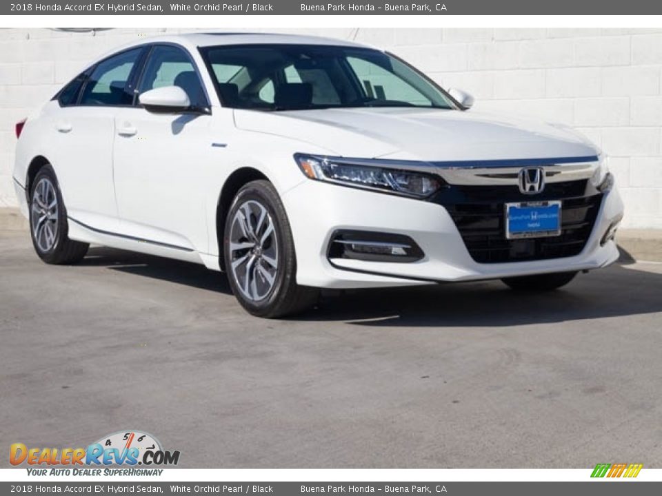 2018 Honda Accord EX Hybrid Sedan White Orchid Pearl / Black Photo #1