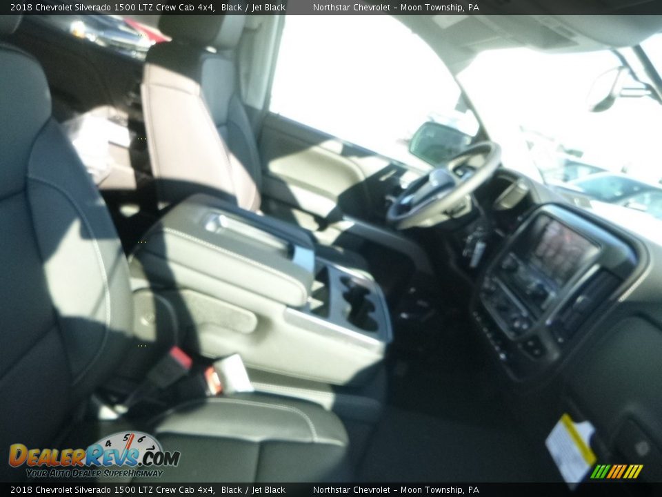 2018 Chevrolet Silverado 1500 LTZ Crew Cab 4x4 Black / Jet Black Photo #9