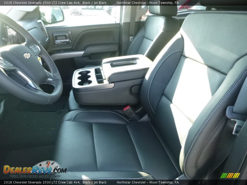 2018 Chevrolet Silverado 1500 LTZ Crew Cab 4x4 Black / Jet Black Photo #14