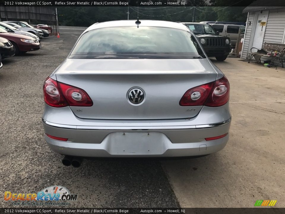 2012 Volkswagen CC Sport Reflex Silver Metallic / Black/Cornsilk Beige Photo #5