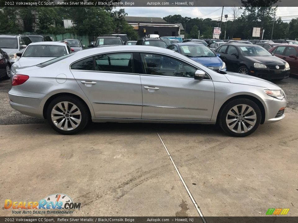 2012 Volkswagen CC Sport Reflex Silver Metallic / Black/Cornsilk Beige Photo #7