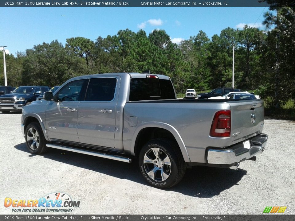 2019 Ram 1500 Laramie Crew Cab 4x4 Billett Silver Metallic / Black Photo #3