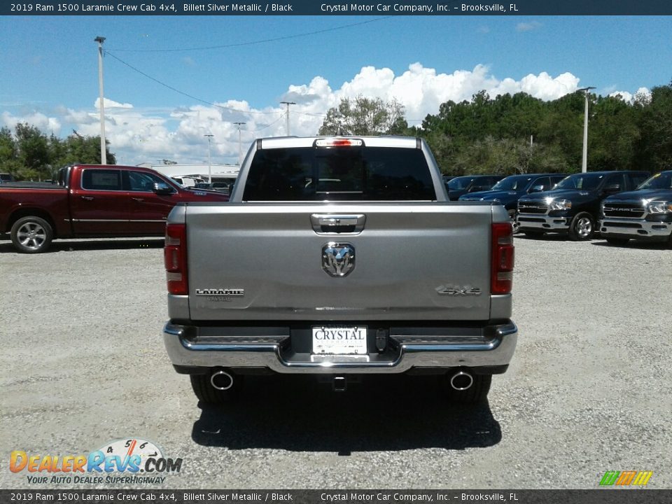 2019 Ram 1500 Laramie Crew Cab 4x4 Billett Silver Metallic / Black Photo #4