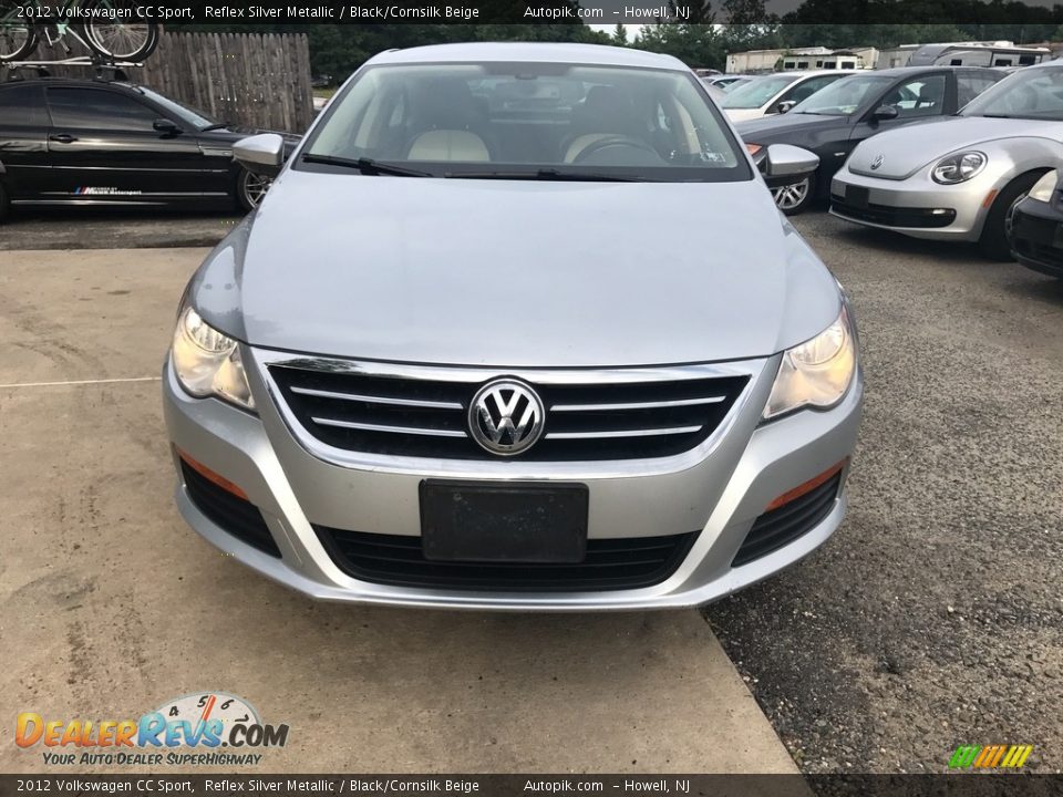 2012 Volkswagen CC Sport Reflex Silver Metallic / Black/Cornsilk Beige Photo #9