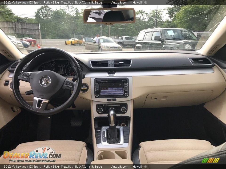 2012 Volkswagen CC Sport Reflex Silver Metallic / Black/Cornsilk Beige Photo #11