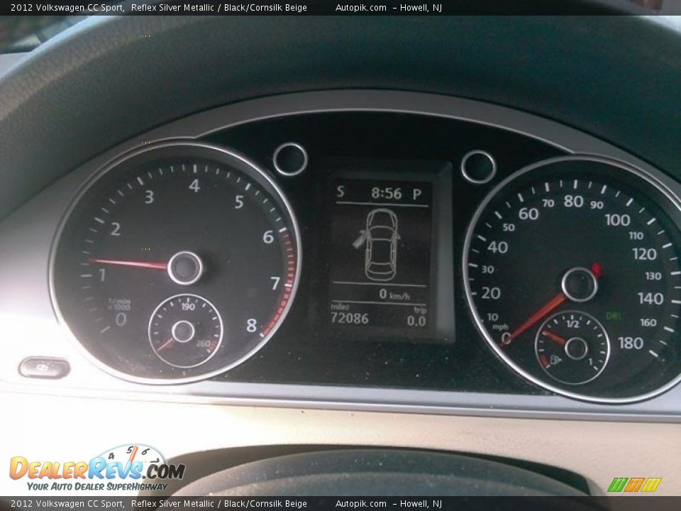 2012 Volkswagen CC Sport Reflex Silver Metallic / Black/Cornsilk Beige Photo #14
