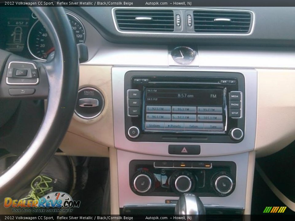 2012 Volkswagen CC Sport Reflex Silver Metallic / Black/Cornsilk Beige Photo #15