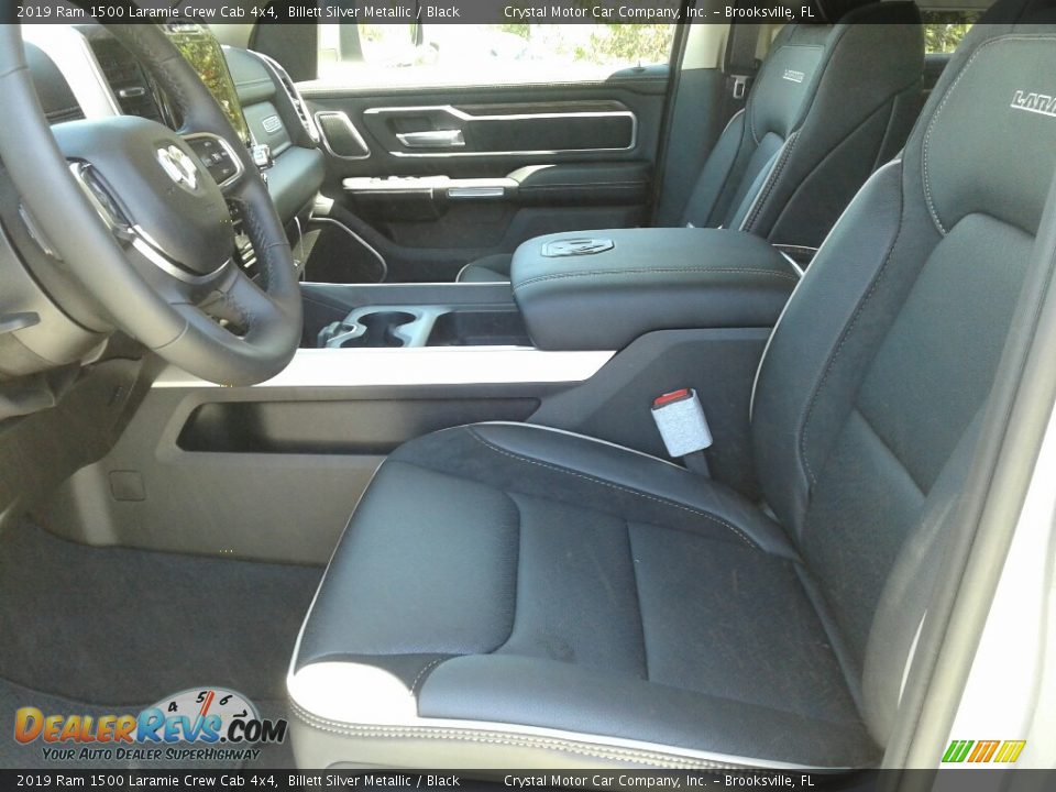 2019 Ram 1500 Laramie Crew Cab 4x4 Billett Silver Metallic / Black Photo #9