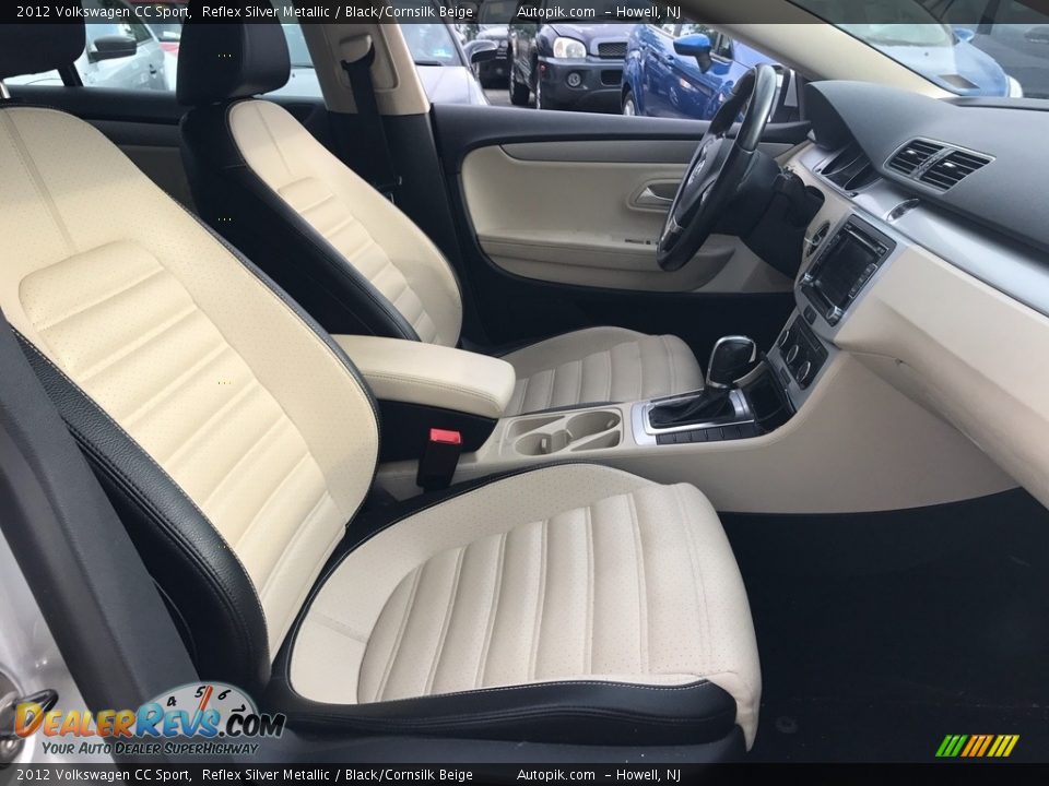 2012 Volkswagen CC Sport Reflex Silver Metallic / Black/Cornsilk Beige Photo #17