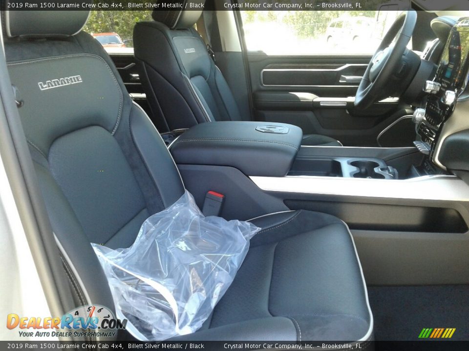 2019 Ram 1500 Laramie Crew Cab 4x4 Billett Silver Metallic / Black Photo #12