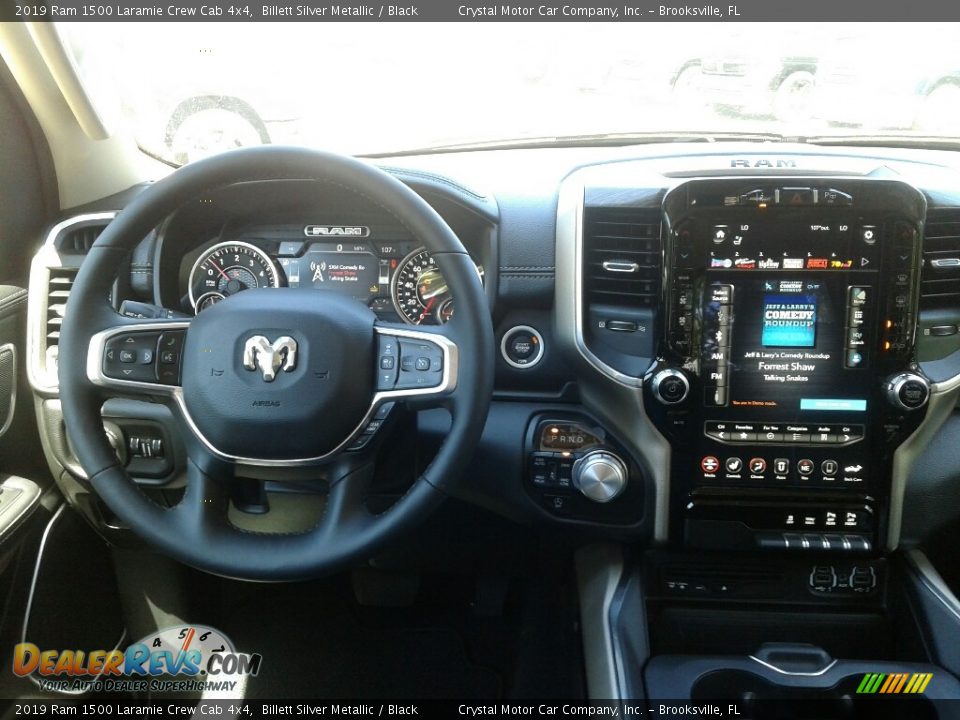 2019 Ram 1500 Laramie Crew Cab 4x4 Billett Silver Metallic / Black Photo #13