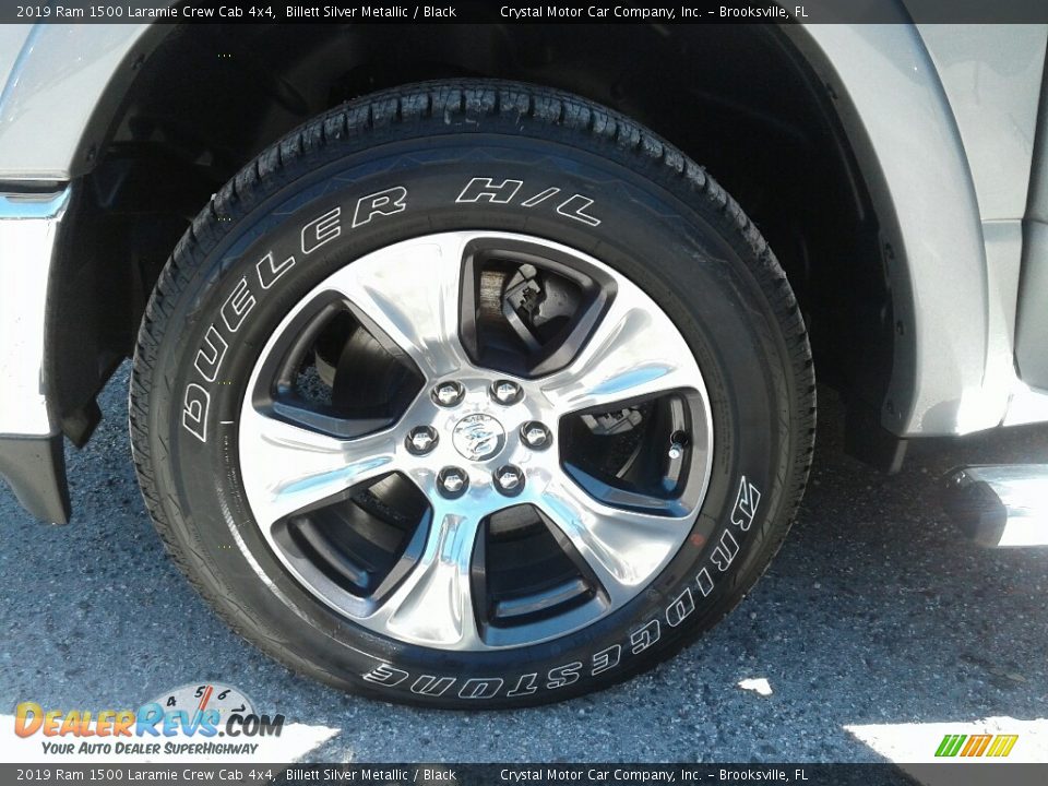 2019 Ram 1500 Laramie Crew Cab 4x4 Billett Silver Metallic / Black Photo #21
