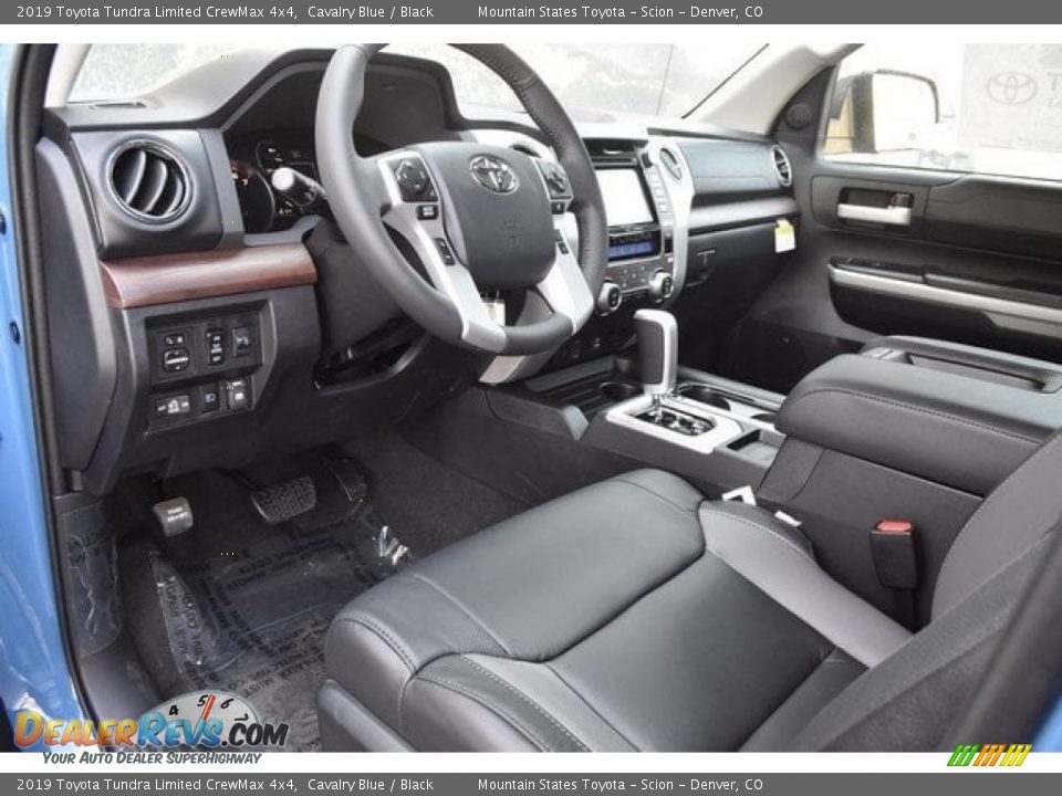 Black Interior - 2019 Toyota Tundra Limited CrewMax 4x4 Photo #5