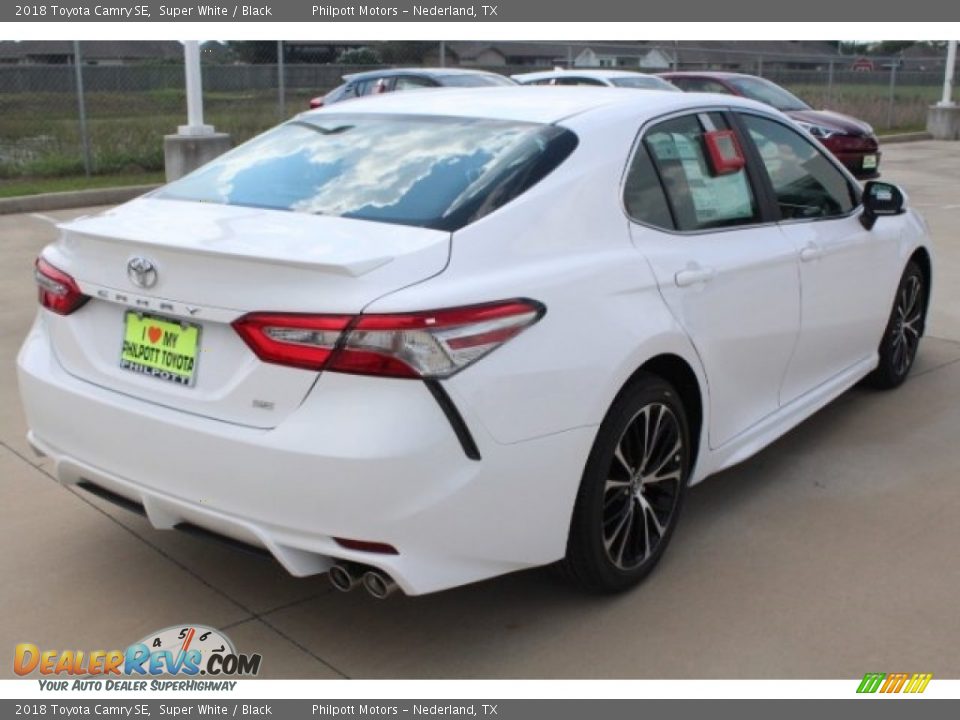 2018 Toyota Camry SE Super White / Black Photo #8