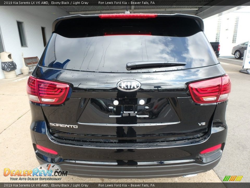2019 Kia Sorento LX V6 AWD Ebony Black / Light Gray Photo #3