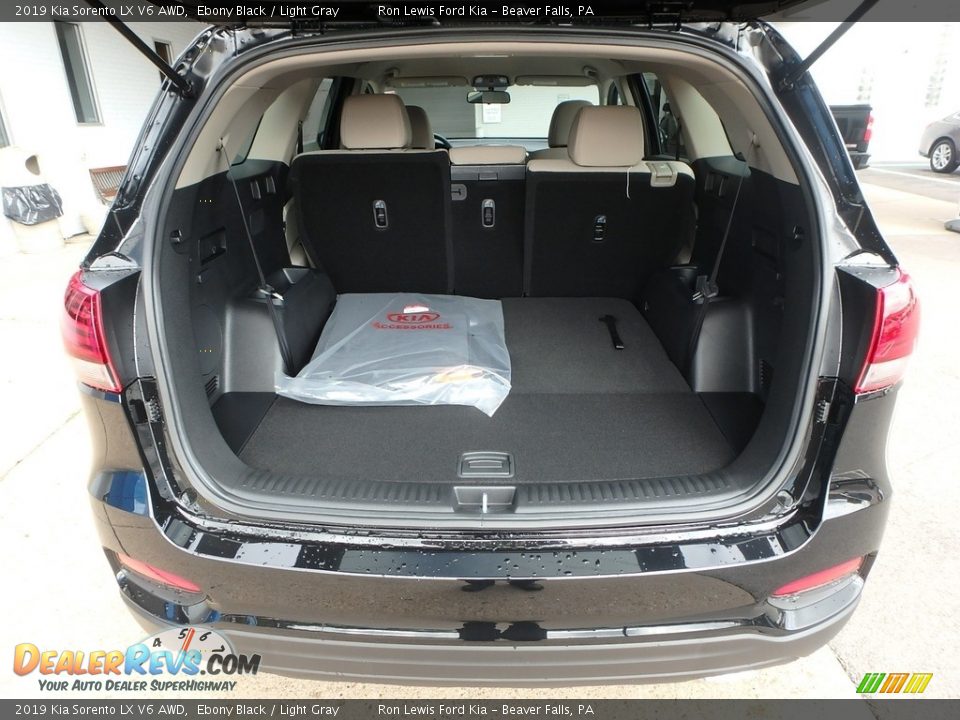 2019 Kia Sorento LX V6 AWD Ebony Black / Light Gray Photo #4