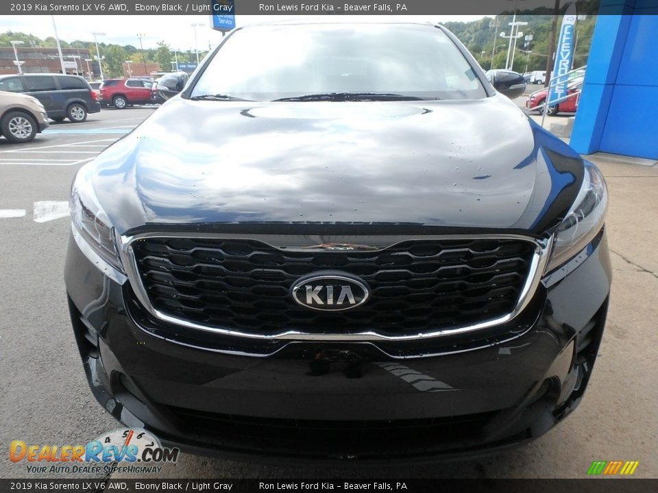 2019 Kia Sorento LX V6 AWD Ebony Black / Light Gray Photo #8
