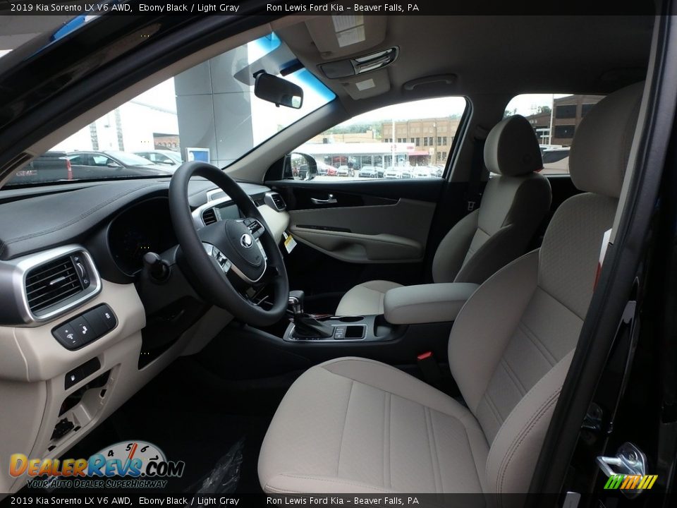 2019 Kia Sorento LX V6 AWD Ebony Black / Light Gray Photo #11